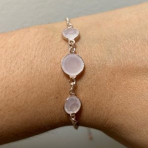 3 stone pink bracelet